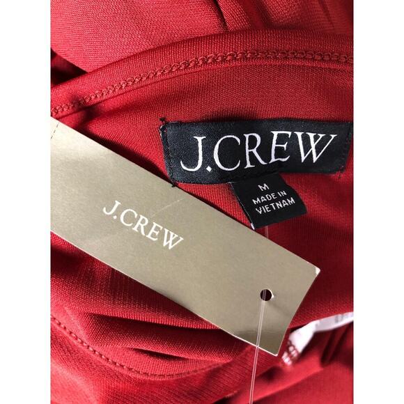 J. Crew Column Dress Maxi Jersey Crepe Berry Sangria Red NWT Medium - Picture 7 of 9